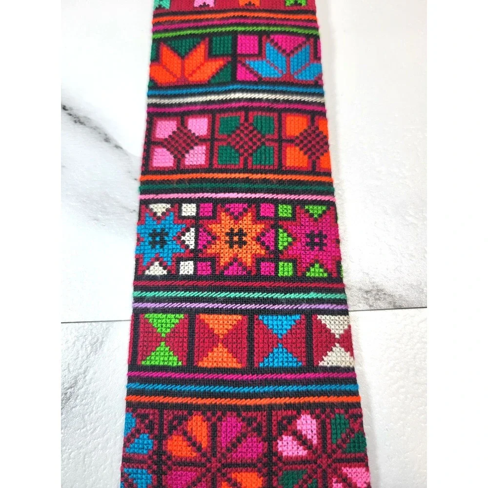 Southwestern Cross Stitch Geometric‎ Unbranded Bright Color Narrow Tie